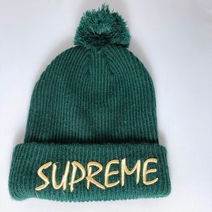 Supreme Green beanie